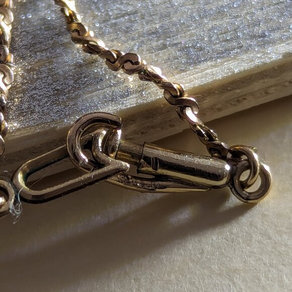 Antique Cross Necklace KIRNER's 12k Gold Filled Religious Faith Statement Signed - Picture 11 of 16